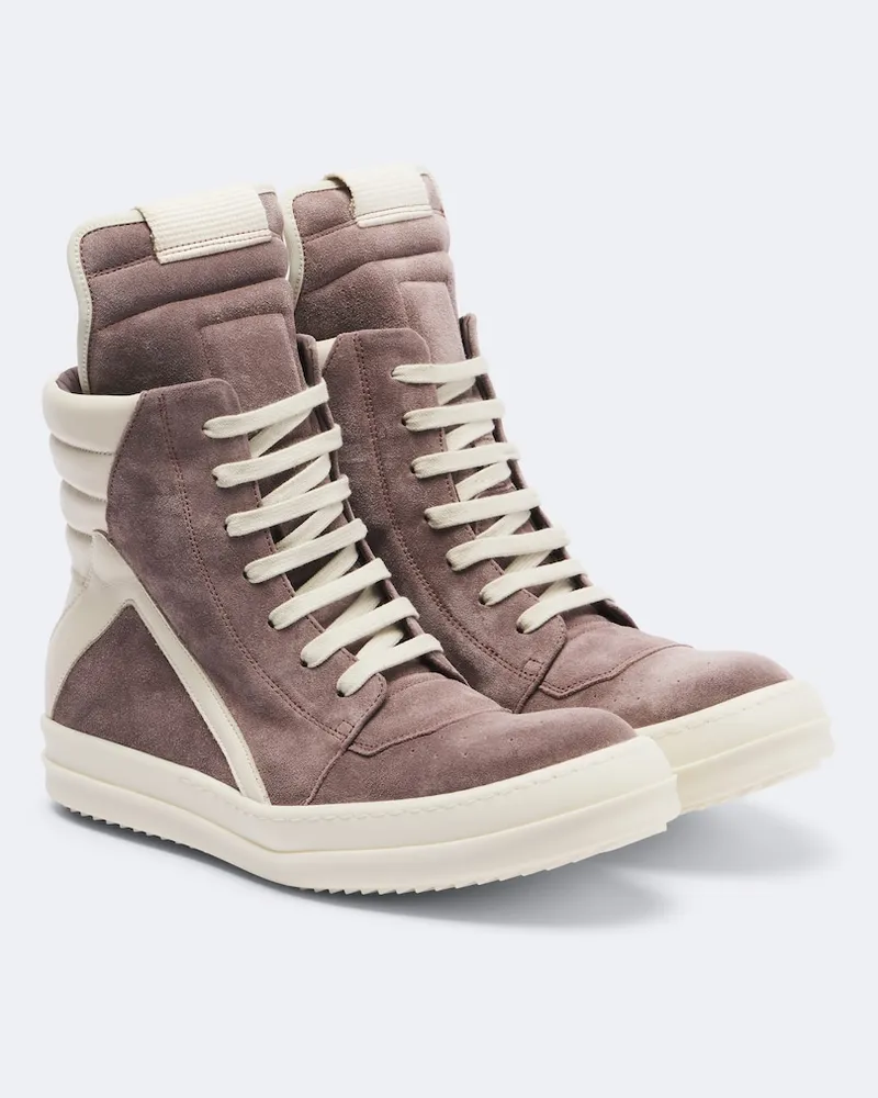 Rick Owens Sneakers alte Geobasket in suede Viola