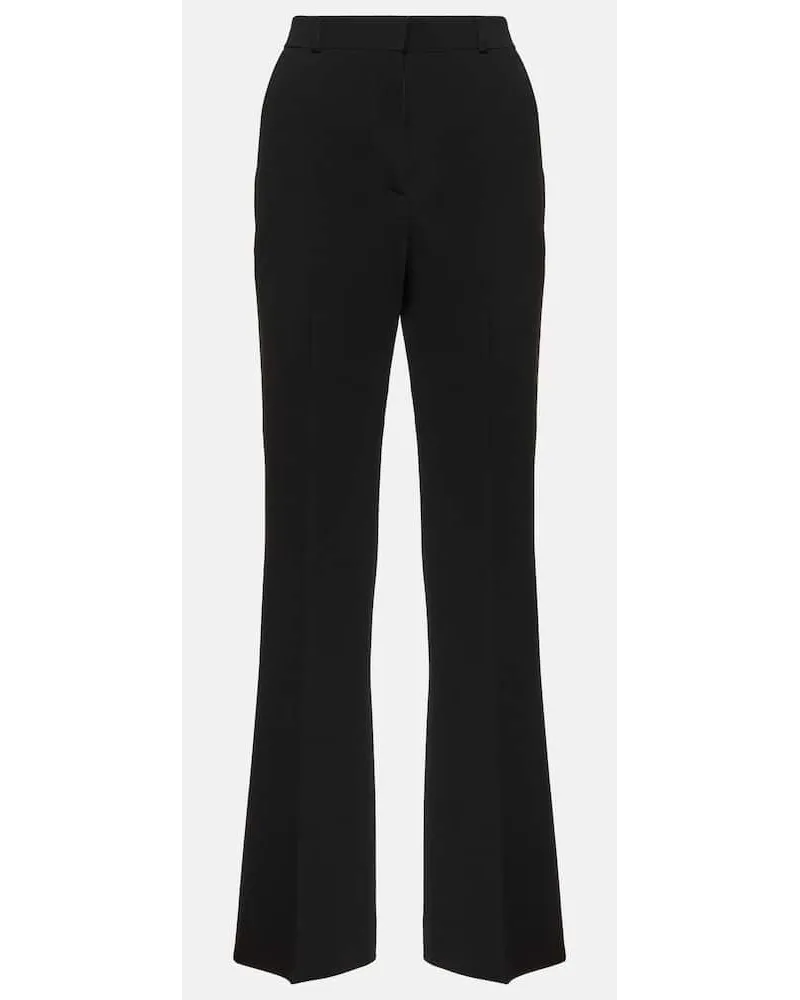 Totême Pantaloni flared in crÃªpe Nero