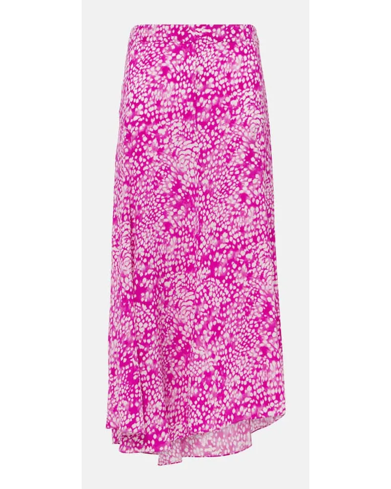Isabel Marant Gonna lunga Hortensia in seta misto seta Multicolore