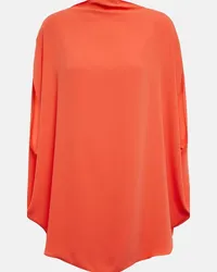 Maison Margiela Top in raso drappeggiato Rosso