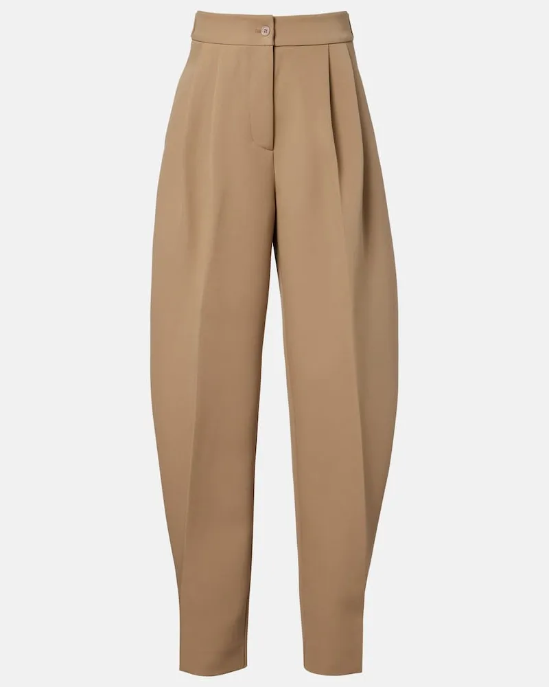 FRANKIE Shop Pantaloni Doyer a gamba larga Beige