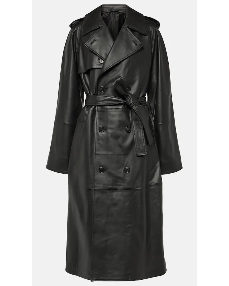 WARDROBE.NYC Trench in pelle Nero