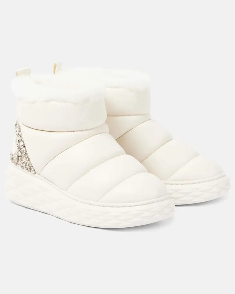 Jimmy Choo Stivali doposcÃ¬ Xan in pelle e shearling Marrone