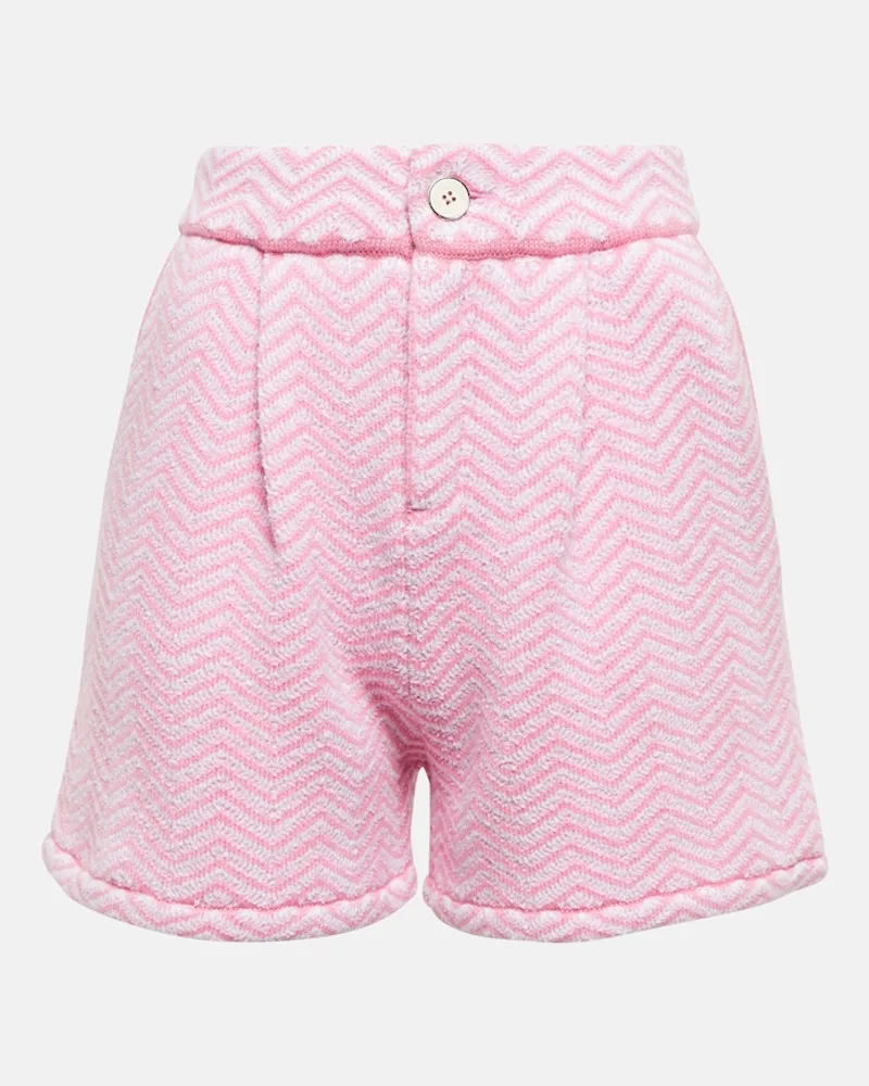 Barrie Shorts in misto cashmere bouclÃ Multicolore