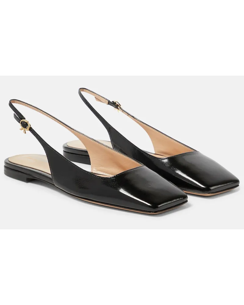 Gianvito Rossi Ballerine slingback Freeda in pelle Nero