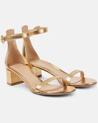 Gianvito Rossi Sandali Gaeta 45 in pelle metallizzata Oro