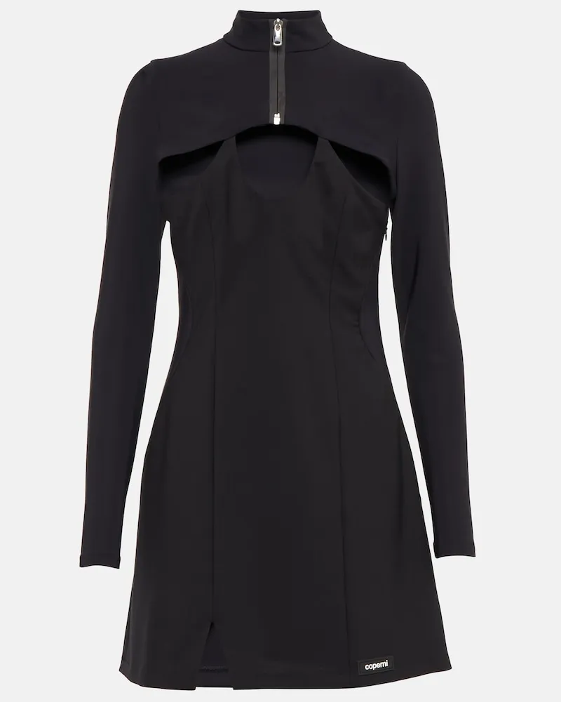 COPERNI Miniabito in misto lana con cut-out Nero