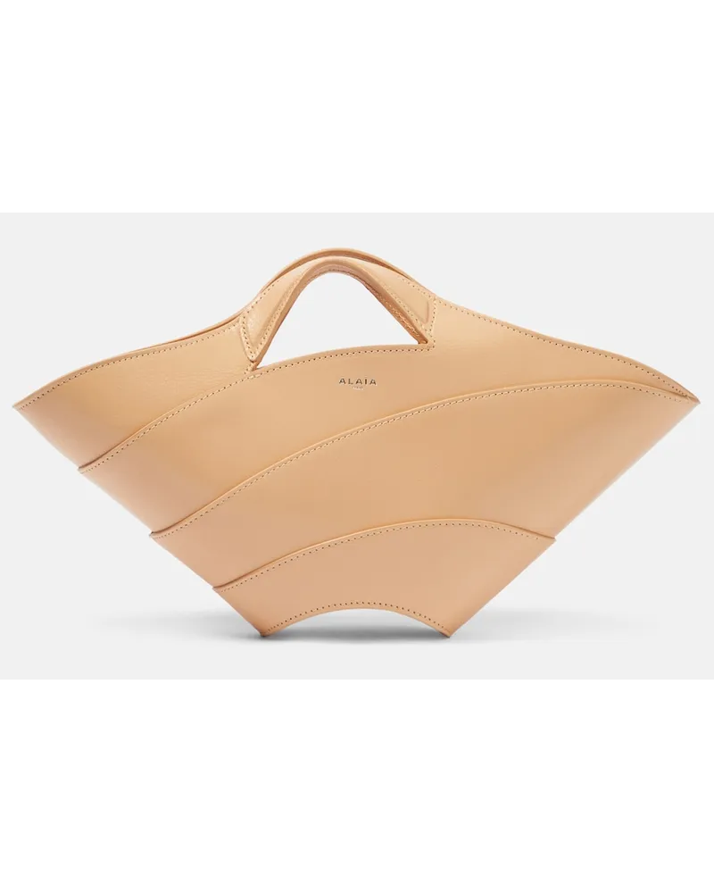 Alaïa AlaÃ¯a Borsa Khaima Small in pelle Neutro