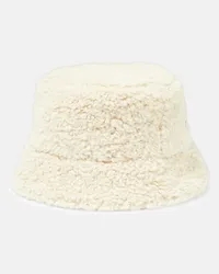 Stella McCartney Cappello da pescatore in shearling sintetico Neutro