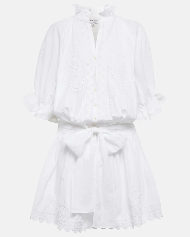 Juliet Dunn Miniabito in cotone Bianco
