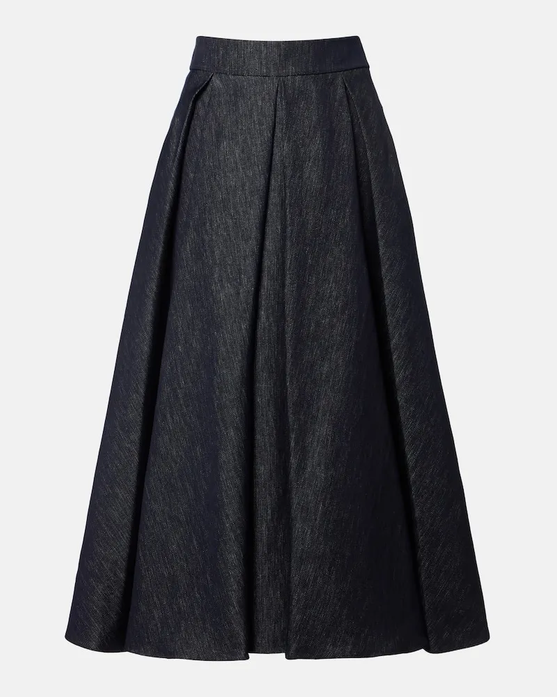 Max Mara Gonna midi di jeans Blu