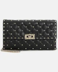 Valentino Garavani Borsa a spalla Rockstud Spike in pelle Nero