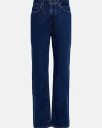 KHAITE Jeans regular Abigail a vita media Blu