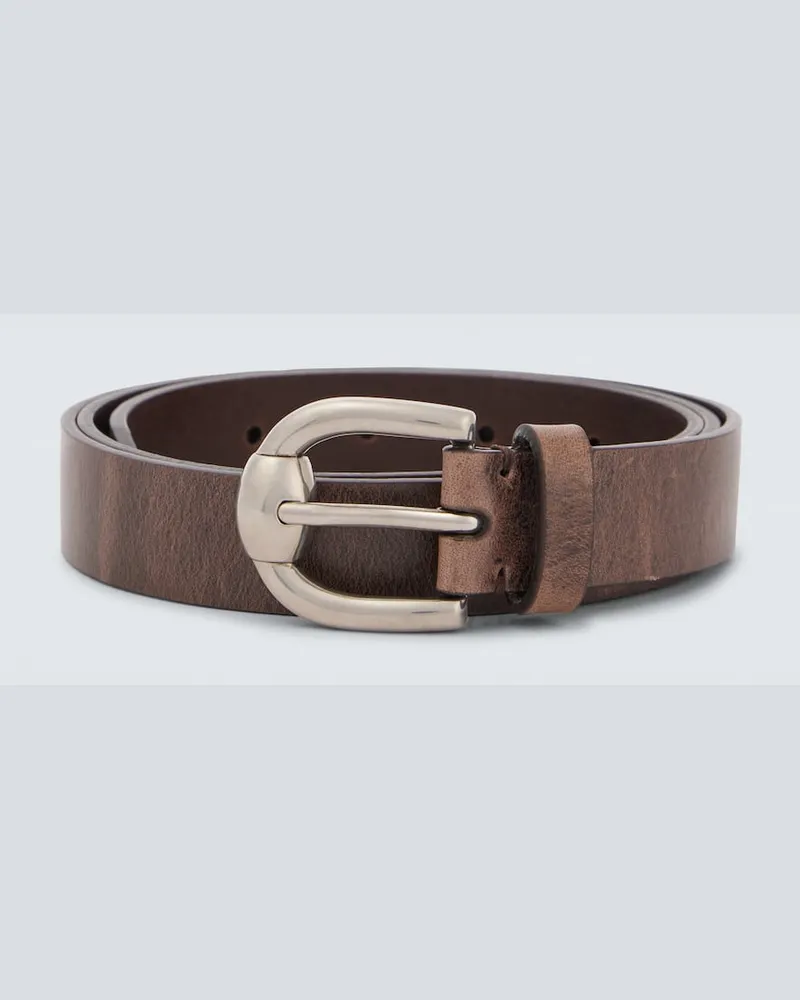 Brunello Cucinelli Cintura in pelle Marrone