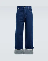 Nanushka Jeans a gamba larga Jasper Blu