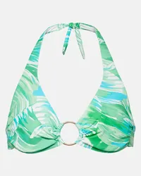 Melissa Odabash Top bikini Brussels con stampa Verde