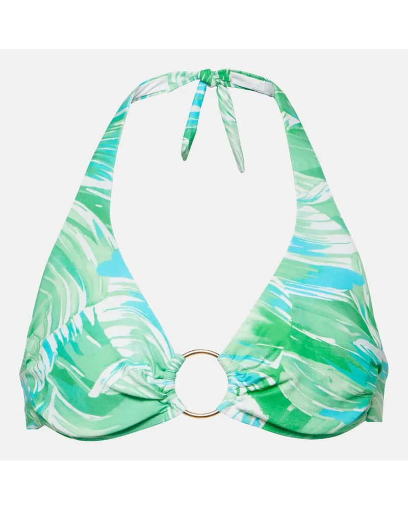 Melissa Odabash Top bikini Brussels con stampa Verde