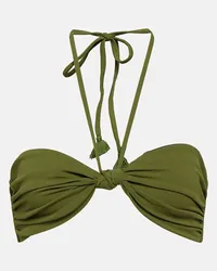 Johanna Ortiz Top bikini con scollo all’americana Verde