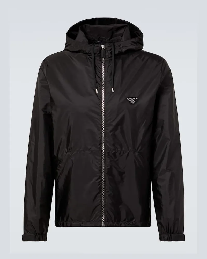 Prada Giacca in Re-Nylon Nero