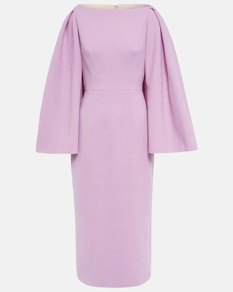 EMILIA WICKSTEAD Abito midi Switzy in crÃªpe di lana Rosa