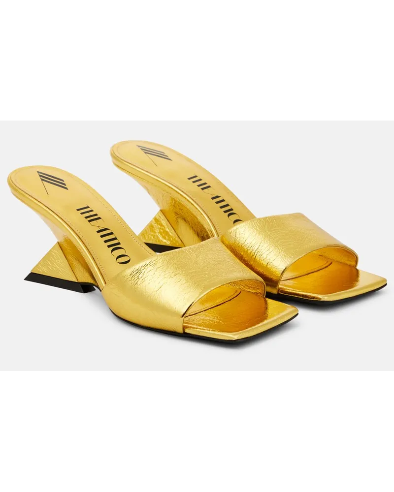 ATTICO Sandali Cheope in pelle metallizzata Oro