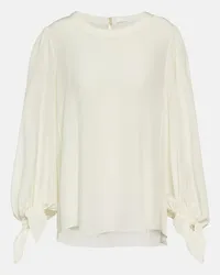 Chloé Chloé Blusa in crêpe de chine Neutro