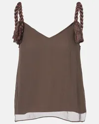 J.W.Anderson Camisole con nappine Marrone