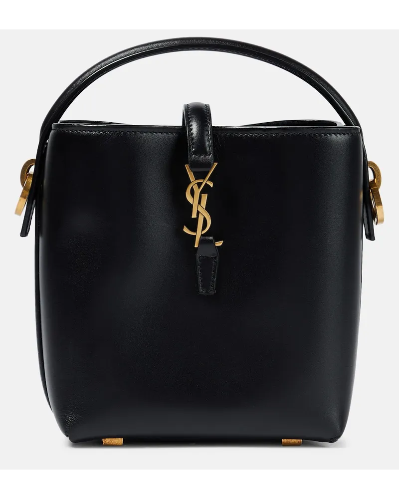 Saint Laurent Secchiello Le 37 Mini in pelle Nero