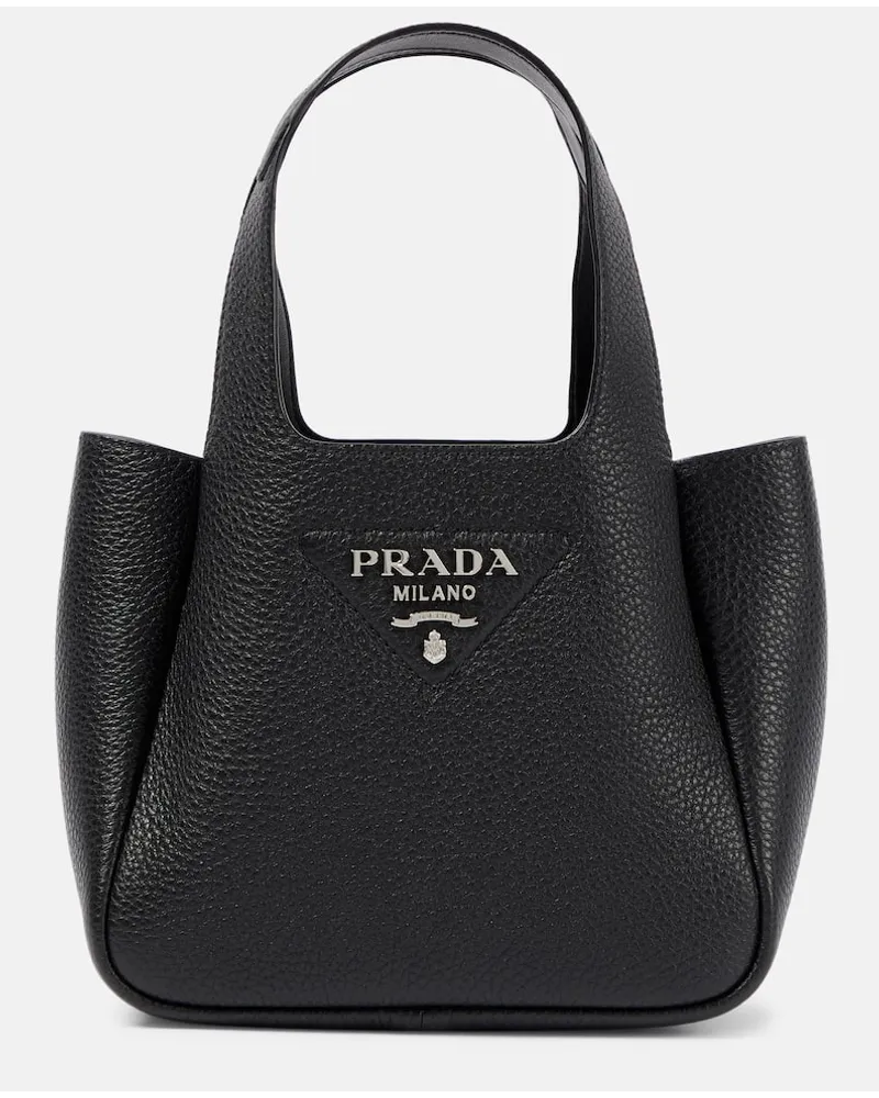 Prada Borsa Flou Small in pelle Nero