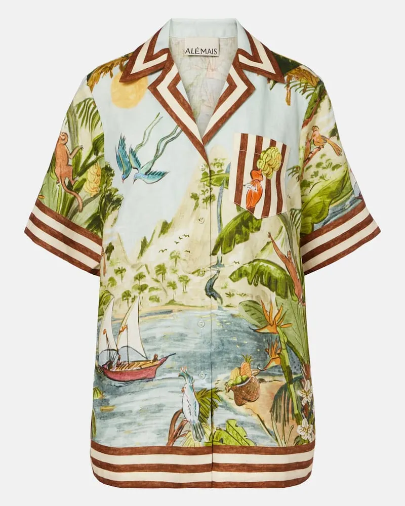 ALEMAIS AlÃ©mais Camicia Toucan Tango in lino Multicolore
