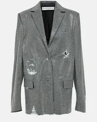 J.W.Anderson Blazer monopetto con decorazioni Argento