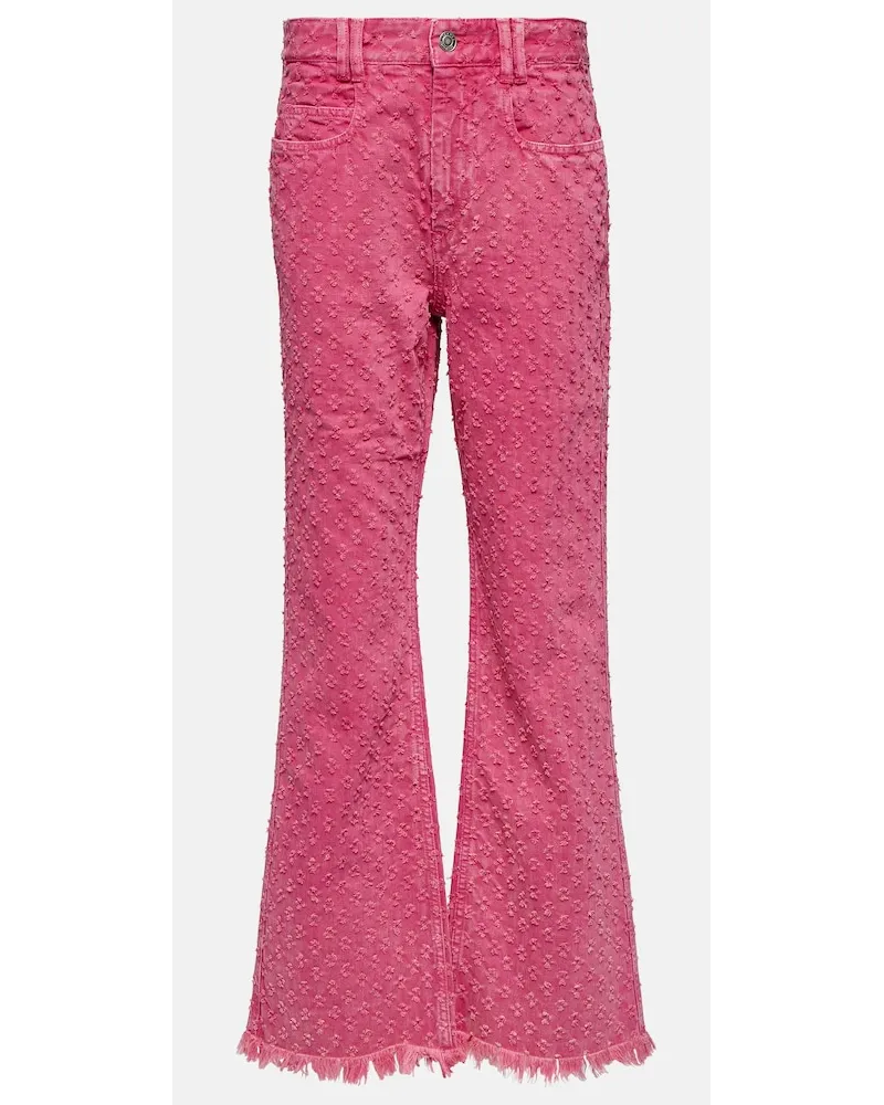 Isabel Marant Jeans regular a vita alta Rosa