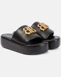 Balenciaga Sandali Rise BB in pelle con platform Nero