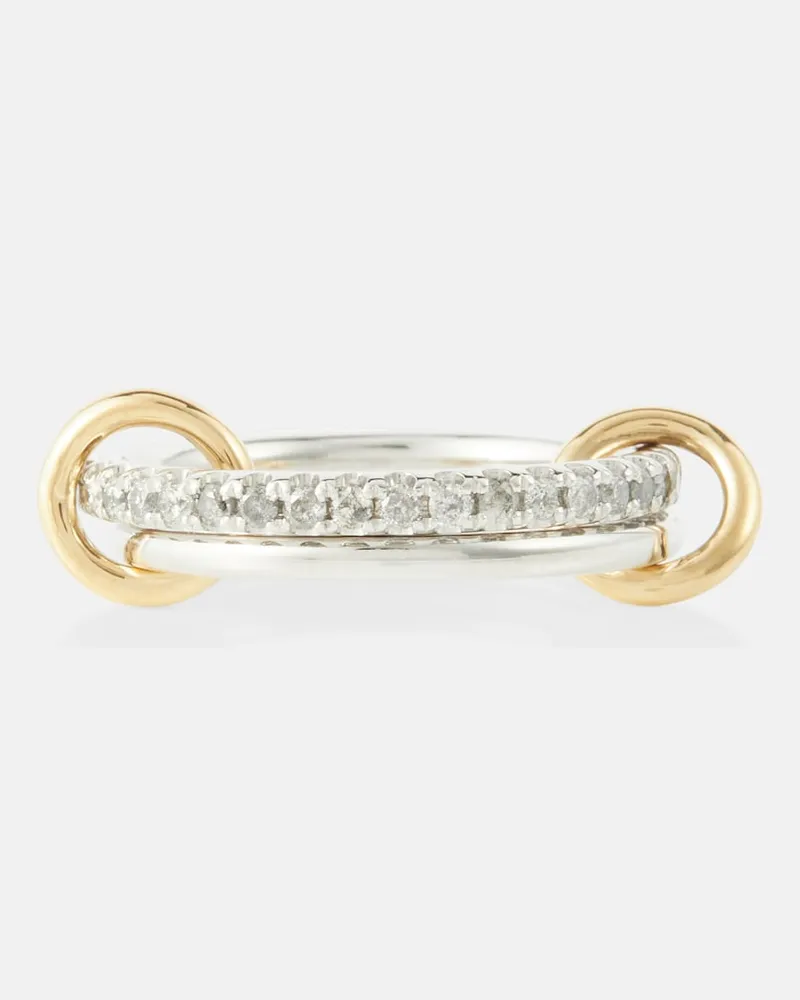 Spinelli Kilcollin Anello Marigold in oro 18Â kt e argento sterling con diamanti Argento