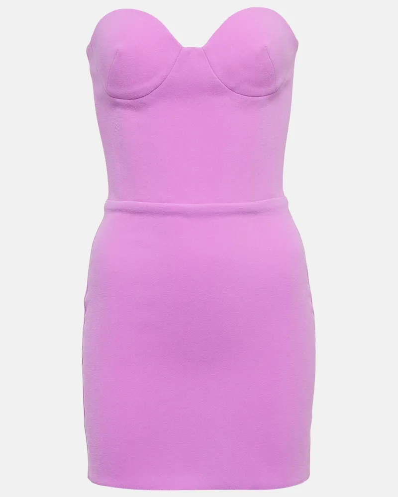 Alex Perry Miniabito bustier Clay in crÃªpe Viola