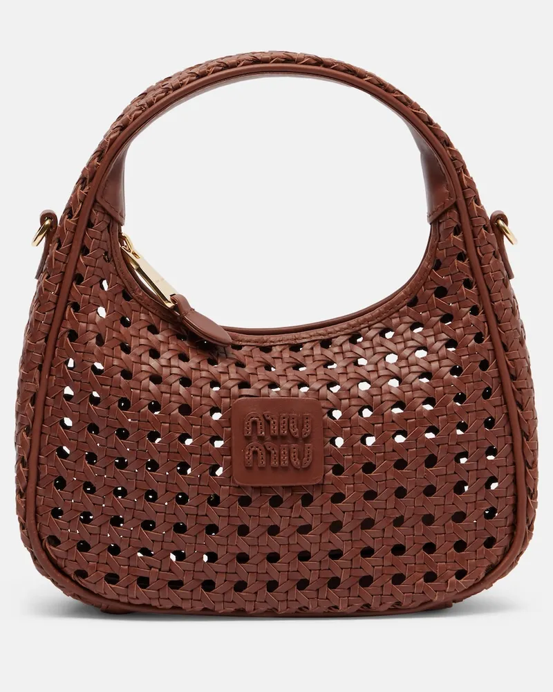 Miu Miu Borsa a mano Wander in pelle Marrone