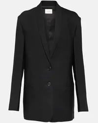 The Row Blazer monopetto in lana con mantella Nero