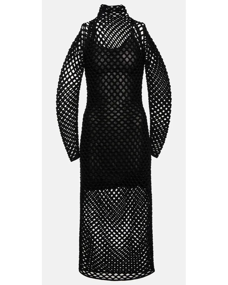 Alaïa AlaÃ¯a Abito lungo in rete Nero