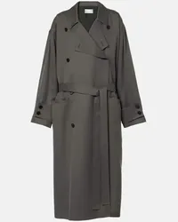 The Row Trench Eric in seta Grigio