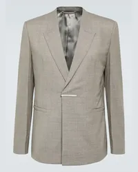 Givenchy Blazer monopetto in lana Grigio