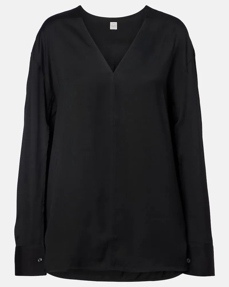 Totême Blusa oversize Nero