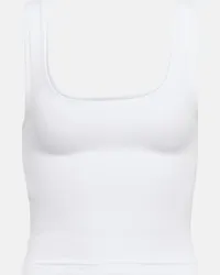 WARDROBE.NYC Tank top in misto cotone a coste Bianco