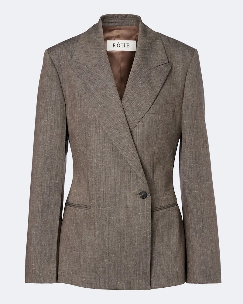 Róhe Róhe Blazer in misto lana Grigio