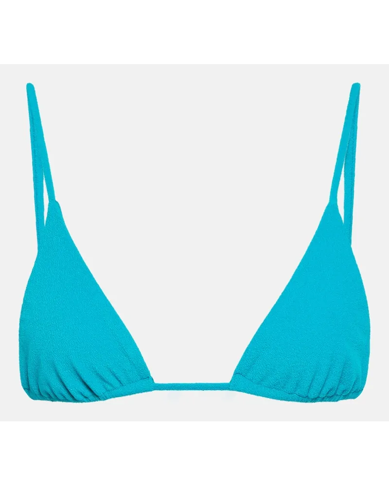 JADE SWIM Top bikini a triangolo Via Blu