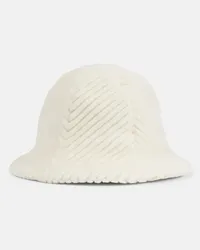 Loro Piana Cappello da pescatore in lana e cotone Bianco