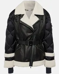 Bogner Piumino Luna in pelle e shearling Marrone