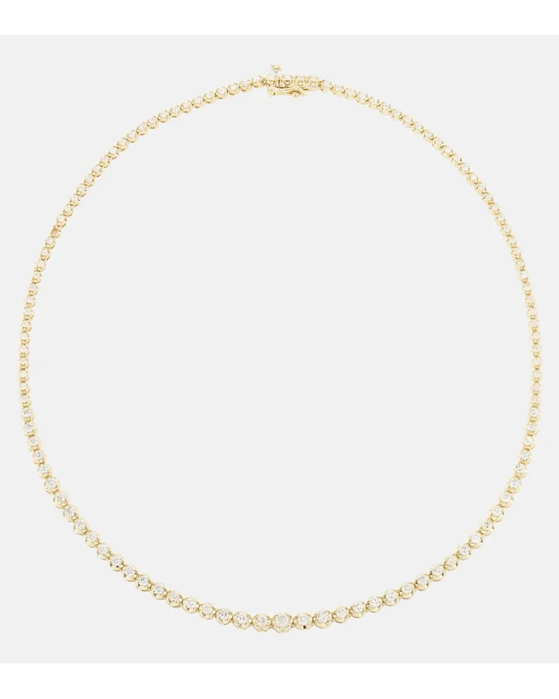 Stone & Strand Collana Let It Slide in oro 10kt con diamanti Oro