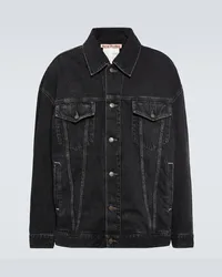 Acne Studios Giacca di jeans oversize Nero