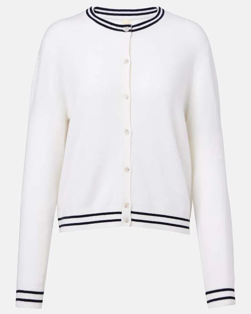Jardin des Orangers Cardigan in cashmere Bianco