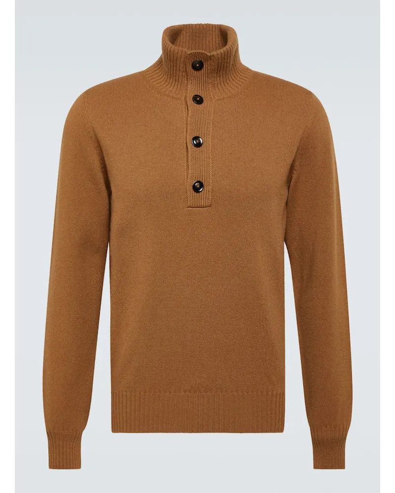Tom Ford Dolcevita in cashmere e lana Marrone